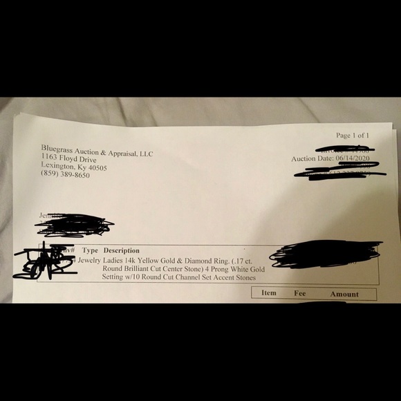 Ladies Yellow Gold Diamond Ring w/White Gold Prong - Picture 2 of 2